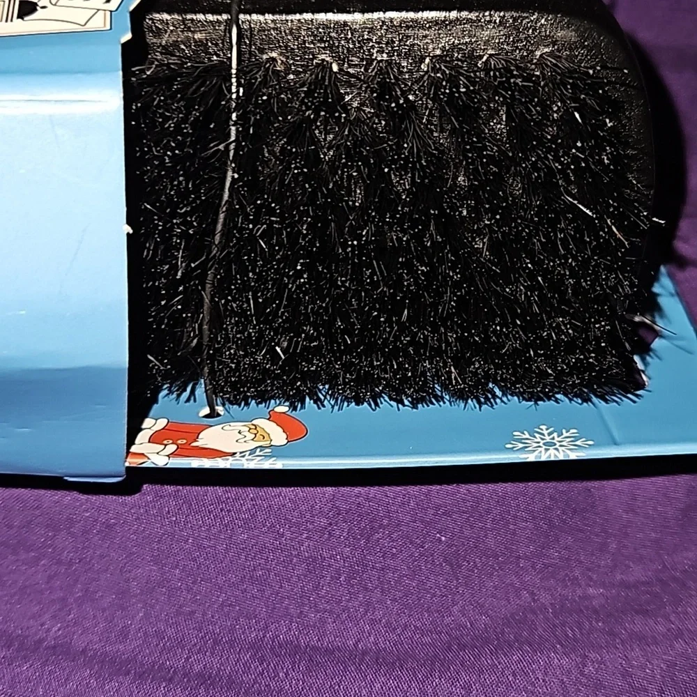 North Pole Grooming Mens Double Sided Boar & Nylon Bristle Black Brush Holiday
